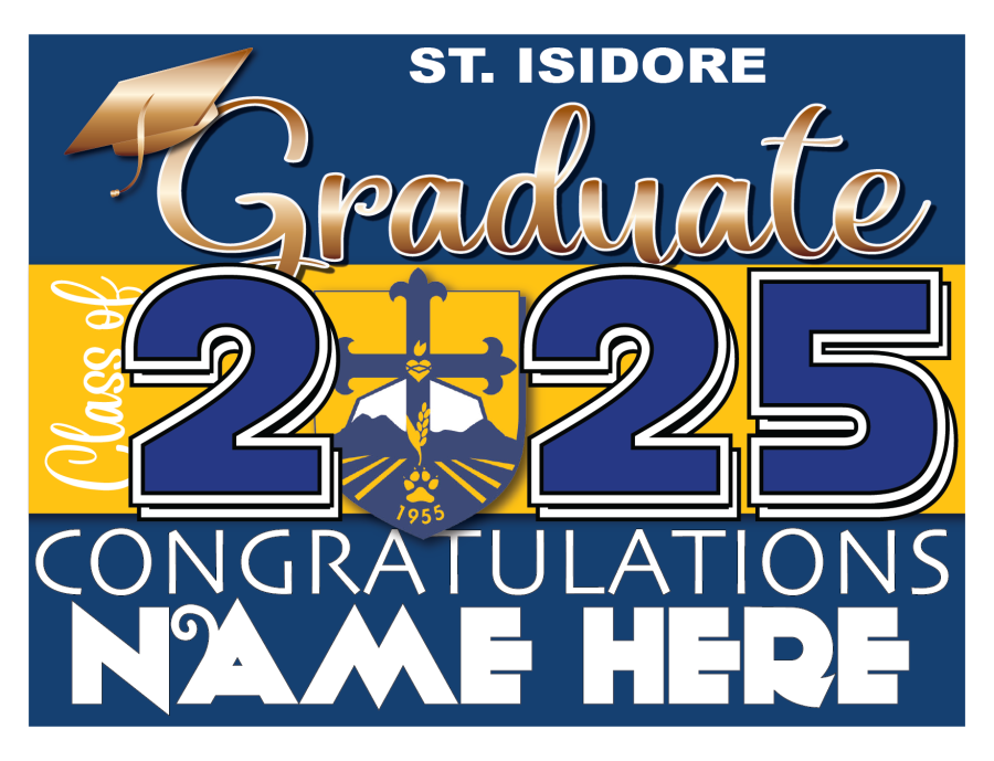 St. Isidore Catholic School Graduate Sign 003