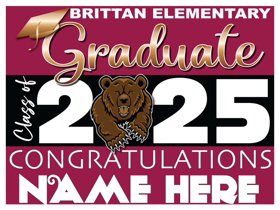 BRITTAN ELEMENTARY GRADUATION SIGN 003