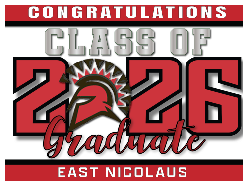 East Nicolaus High School Graduate Sign 001