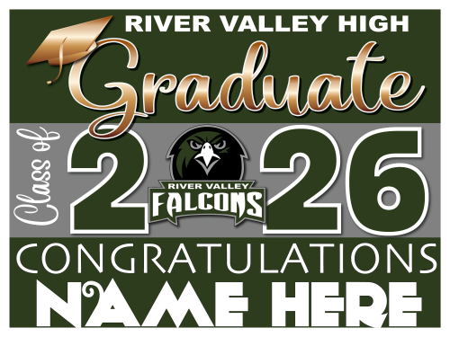 River Valley High School Senior Sign 003