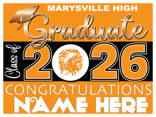 Marysville High School Senior Sign 003