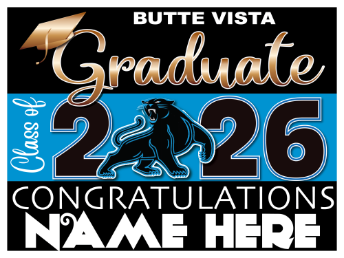 Butte Vista Middle School Graduate Sign 003