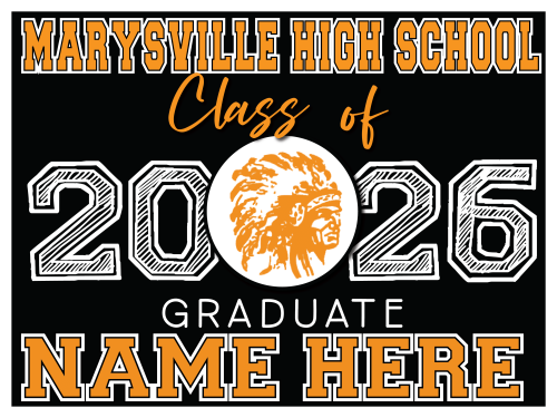 Marysville High School Graduation Sign 002