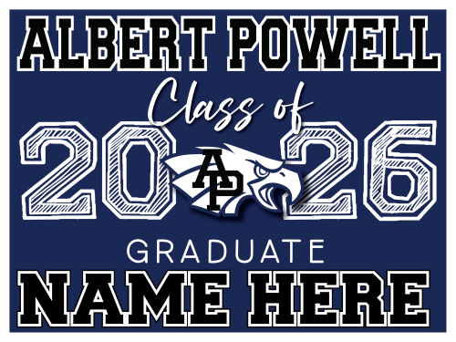 Albert Powell High School Graduate Sign 002