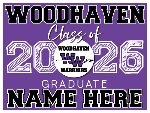 WOODHAVEN SCHOOL GRADUATION SIGN 002