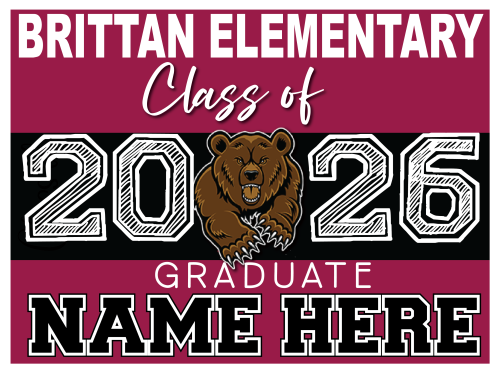BRITTAN ELEMENTARY GRADUATION SIGN 002